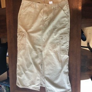 Levi stratuss long jean skirt